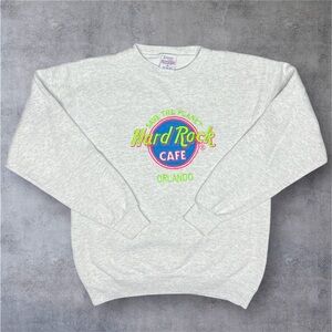 Vintage Women’s Hard Rock Cafe Orlando Sweatshirt M USA Gray
